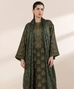 Outlet Sapphire 3 Piece - Embellished Silk Suit