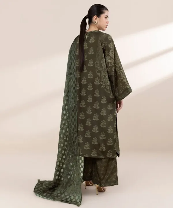 Outlet Sapphire 3 Piece - Embellished Silk Suit