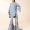 Discount Sapphire 3 Piece - Embroidered Cotton Jacquard Suit