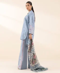 Discount Sapphire 3 Piece - Embroidered Cotton Jacquard Suit