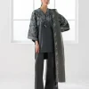 Discount Sapphire 3 Piece - Embroidered Cotton Jacquard Suit