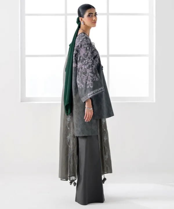 Discount Sapphire 3 Piece - Embroidered Cotton Jacquard Suit