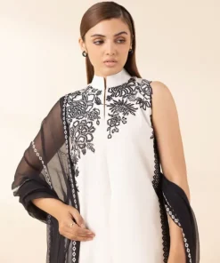 New Sapphire 3 Piece - Embroidered Cotton Jacquard Suit