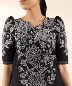 Sale Sapphire 3 Piece - Embroidered Cotton Jacquard Suit