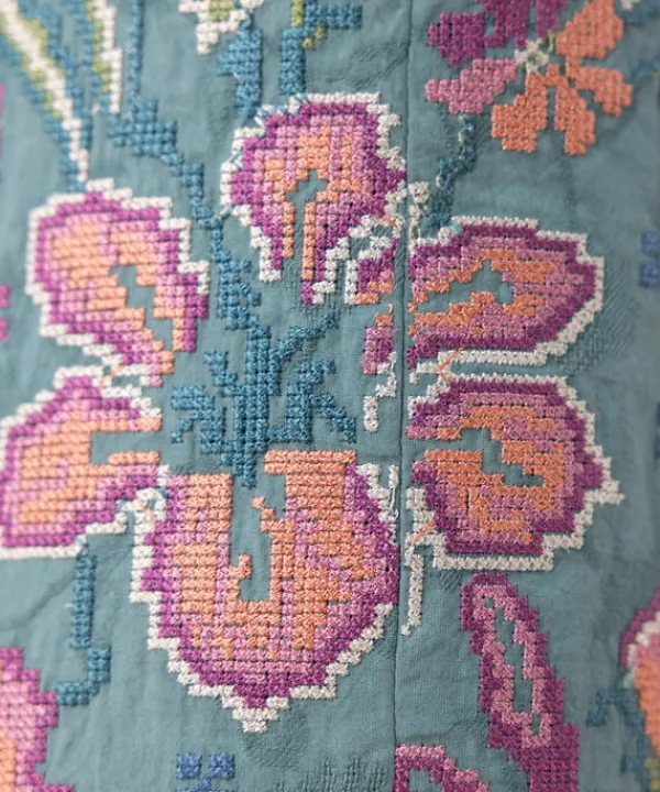 Fashion Sapphire 3 Piece - Embroidered Cotton Jacquard Suit