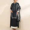 Hot Sapphire 3 Piece - Embroidered Cotton Suit