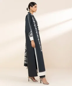 Hot Sapphire 3 Piece - Embroidered Cotton Suit
