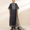 Hot Sapphire 2 Piece - Embroidered Cotton Suit