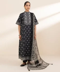 Hot Sapphire 2 Piece - Embroidered Cotton Suit