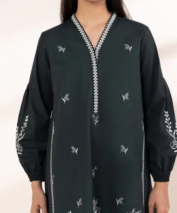 Best Sapphire 2 Piece - Embroidered Cotton Suit