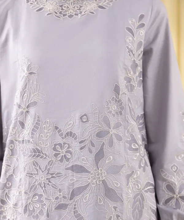 Online Sapphire 3 Piece - Embroidered Cotton Jacquard Suit Sky BlueDupatta