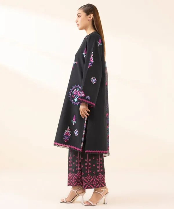 New Sapphire 3 Piece - Embroidered Dobby Suit