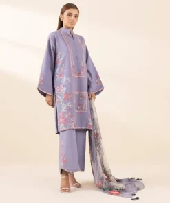 Discount Sapphire 3 Piece - Embroidered Dobby Suit