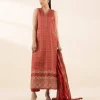 Hot Sapphire 3 Piece - Embroidered Dobby Suit