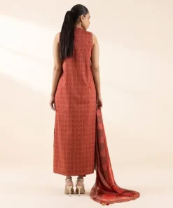 Hot Sapphire 3 Piece - Embroidered Dobby Suit