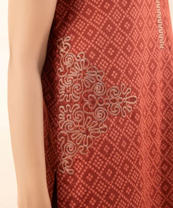 Hot Sapphire 3 Piece - Embroidered Dobby Suit