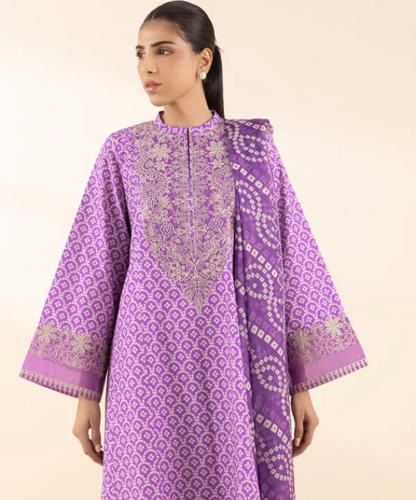 Best Sapphire 3 Piece - Embroidered Dobby Suit