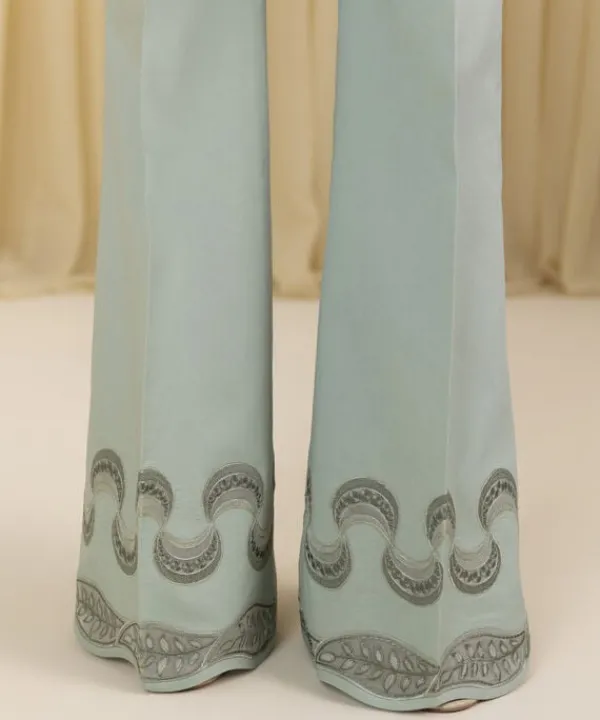 Discount Sapphire 3 Piece - Embroidered Dobby Suit Pistachio GreenDupatta