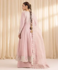 Fashion Sapphire 3 Piece - Embroidered Jacquard Suit Pink