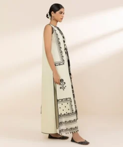 Hot Sapphire 3 Piece - Embroidered Lawn Suit