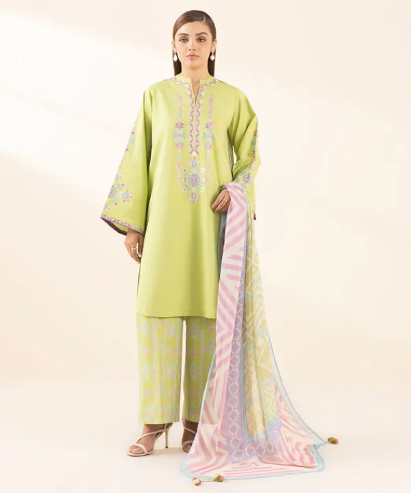 Fashion Sapphire 3 Piece - Embroidered Lawn Suit
