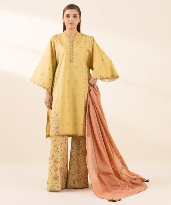 Best Sapphire 3 Piece - Embroidered Lawn Suit