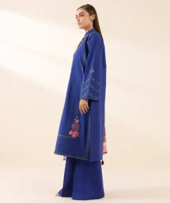 Hot Sapphire 3 Piece - Embroidered Lawn Suit