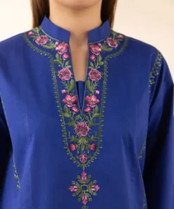 Hot Sapphire 3 Piece - Embroidered Lawn Suit