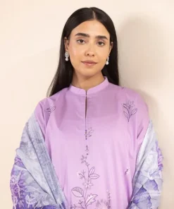 Online Sapphire 3 Piece - Embroidered Lawn Suit
