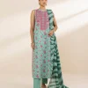 Hot Sapphire 3 Piece - Embroidered Lawn Suit