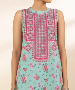 Hot Sapphire 3 Piece - Embroidered Lawn Suit