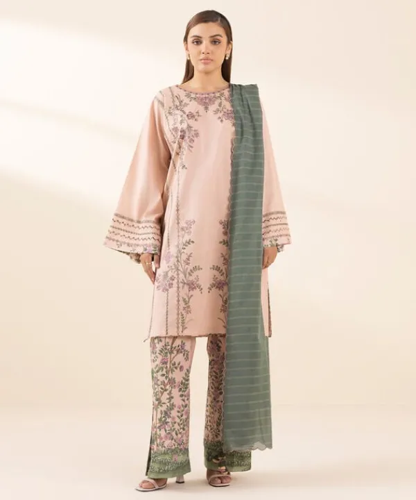 Best Sapphire 3 Piece - Embroidered Lawn Suit