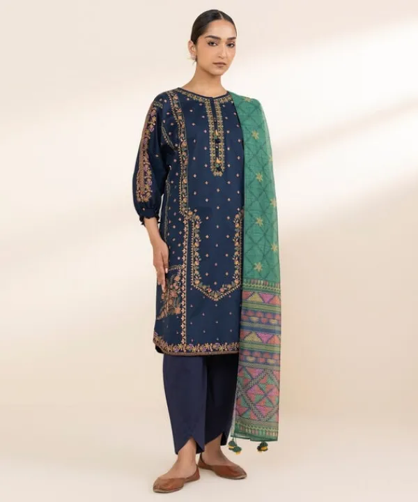 Sale Sapphire 3 Piece - Embroidered Lawn Suit