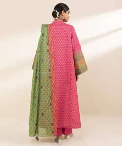 Hot Sapphire 3 Piece - Embroidered Lawn Suit