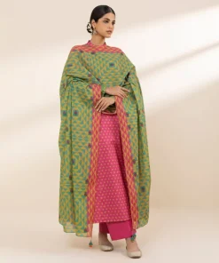 Hot Sapphire 3 Piece - Embroidered Lawn Suit