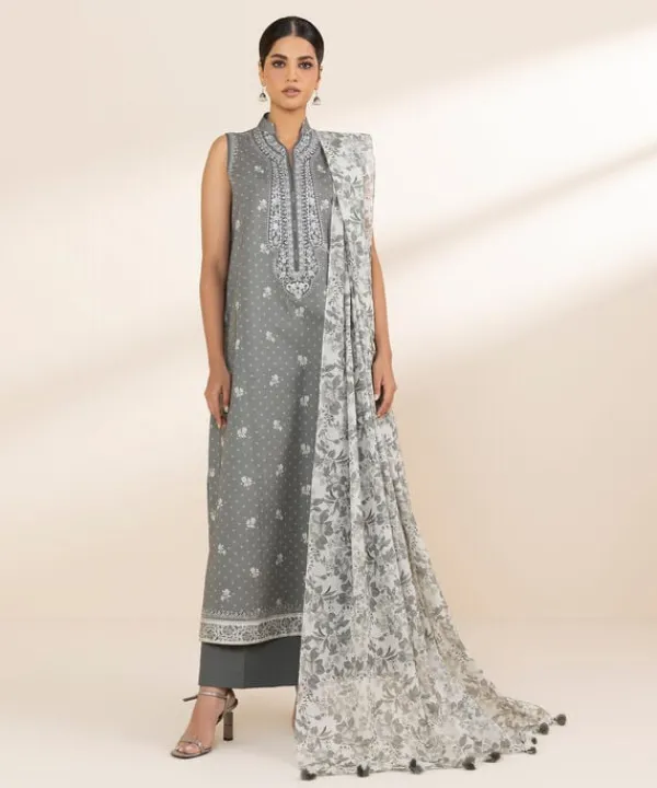 Best Sapphire 2 Piece - Embroidered Lawn Suit
