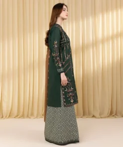 Online Sapphire 3 Piece - Embroidered Lawn Suit GreenDupatta