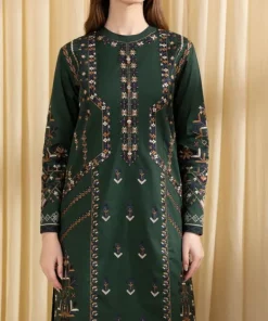 Online Sapphire 3 Piece - Embroidered Lawn Suit GreenDupatta