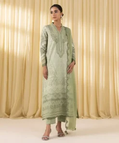 Outlet Sapphire 3 Piece - Embroidered Lawn Suit Pistachio GreenDupatta