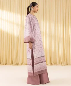 Best Sapphire 3 Piece - Embroidered Lawn Suit Tea PinkDupatta