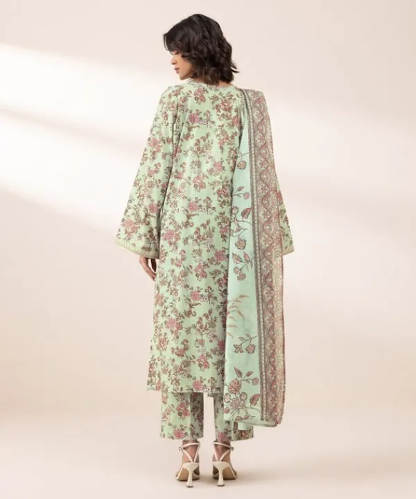Sale Sapphire 3 Piece - Embroidered Lawn Suit GreyDupatta