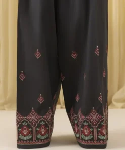 Fashion Sapphire 3 Piece - Embroidered Lawn Suit BlackDupatta