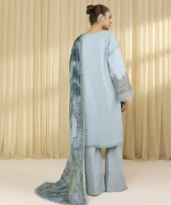 Sale Sapphire 3 Piece - Embroidered Lawn Suit AquaDupatta