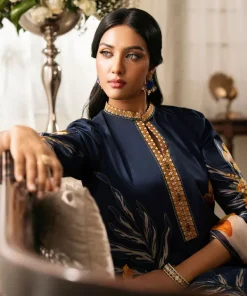 Discount Sapphire 3 Piece - Embroidered Lawn Suit BlueDupatta