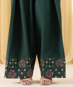 Hot Sapphire 3 Piece - Embroidered Lawn Suit GreenDupatta