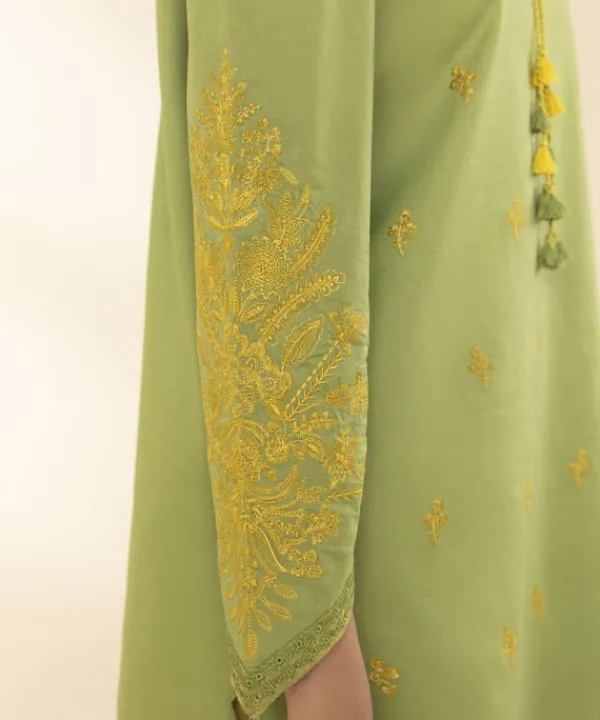 New Sapphire 2 Piece - Embroidered Lawn Suit GreenTrouser
