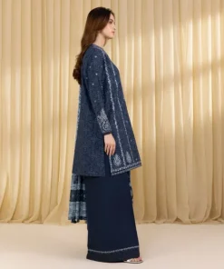 New Sapphire 3 Piece - Embroidered Lawn Suit BlueDupatta