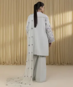Fashion Sapphire 3 Piece - Embroidered Lawn Suit AquaDupatta