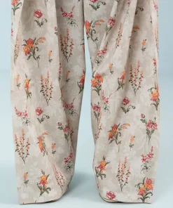 Clearance Sapphire 2 Piece - Embroidered Lawn Suit Biege
