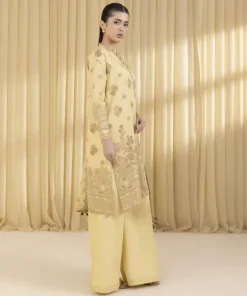 Outlet Sapphire 3 Piece - Jacquard Suit MustardDupatta